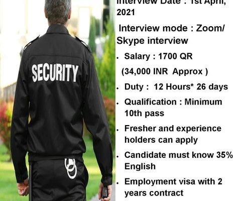 Qatar Security Guard Jobs