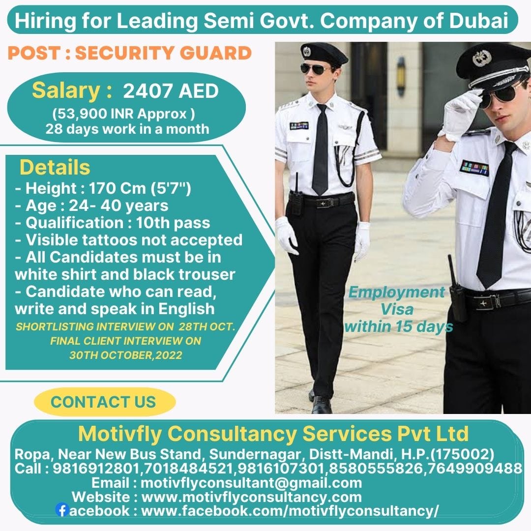 World Security Jobs for Fresher