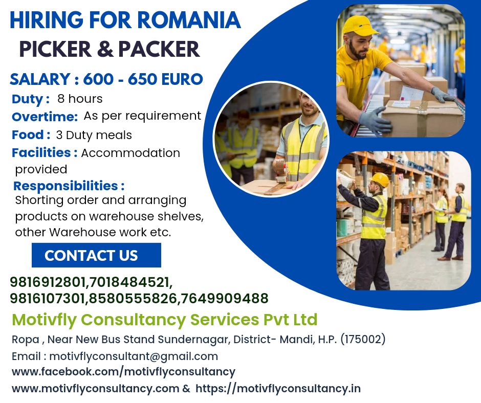 Picker and packing jobs in Romania - Europe